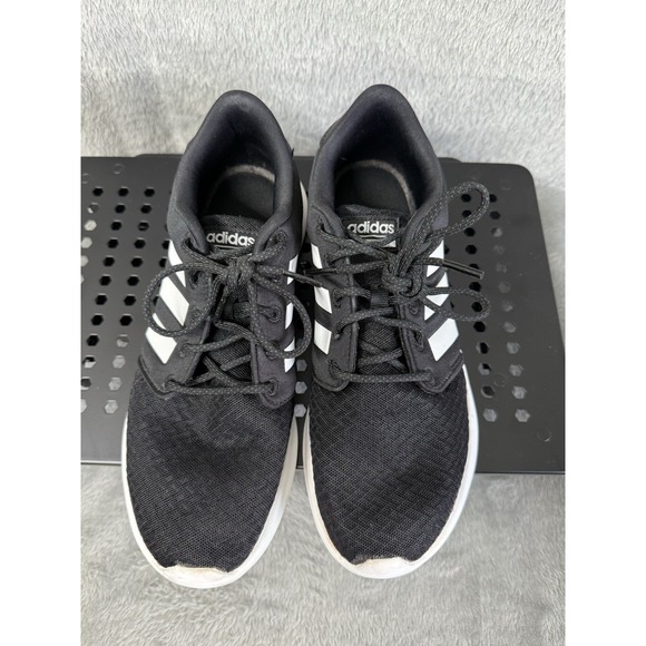 Adidas Womens Size 8.5 Cloudfoam QT Racer Sneakers Black Lace Up Low Top DB0275 - Picture 5 of 8